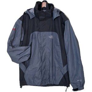 Vtg The North Face 3 in 1 Jacket Men L Gray Black Gore Tex Summit Series LS Hood